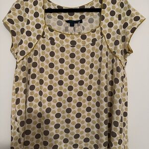Polka Dot Cap Sleeve Top